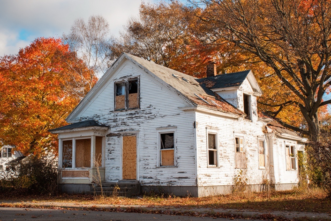 New Hampshire property with building code violations and damage