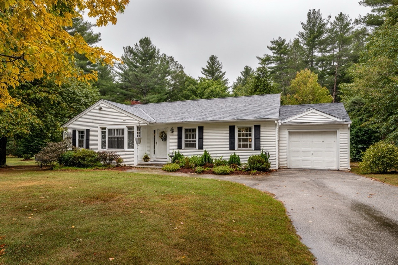 Ranch style home in New Hampshire during divorce proceedings