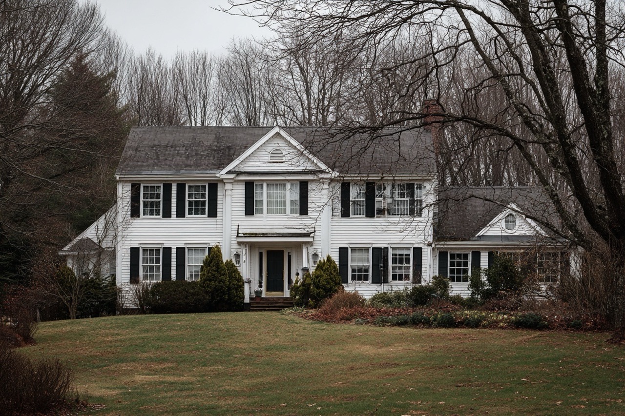 Colonial style home in New Hampshire being prepared for divorce sale