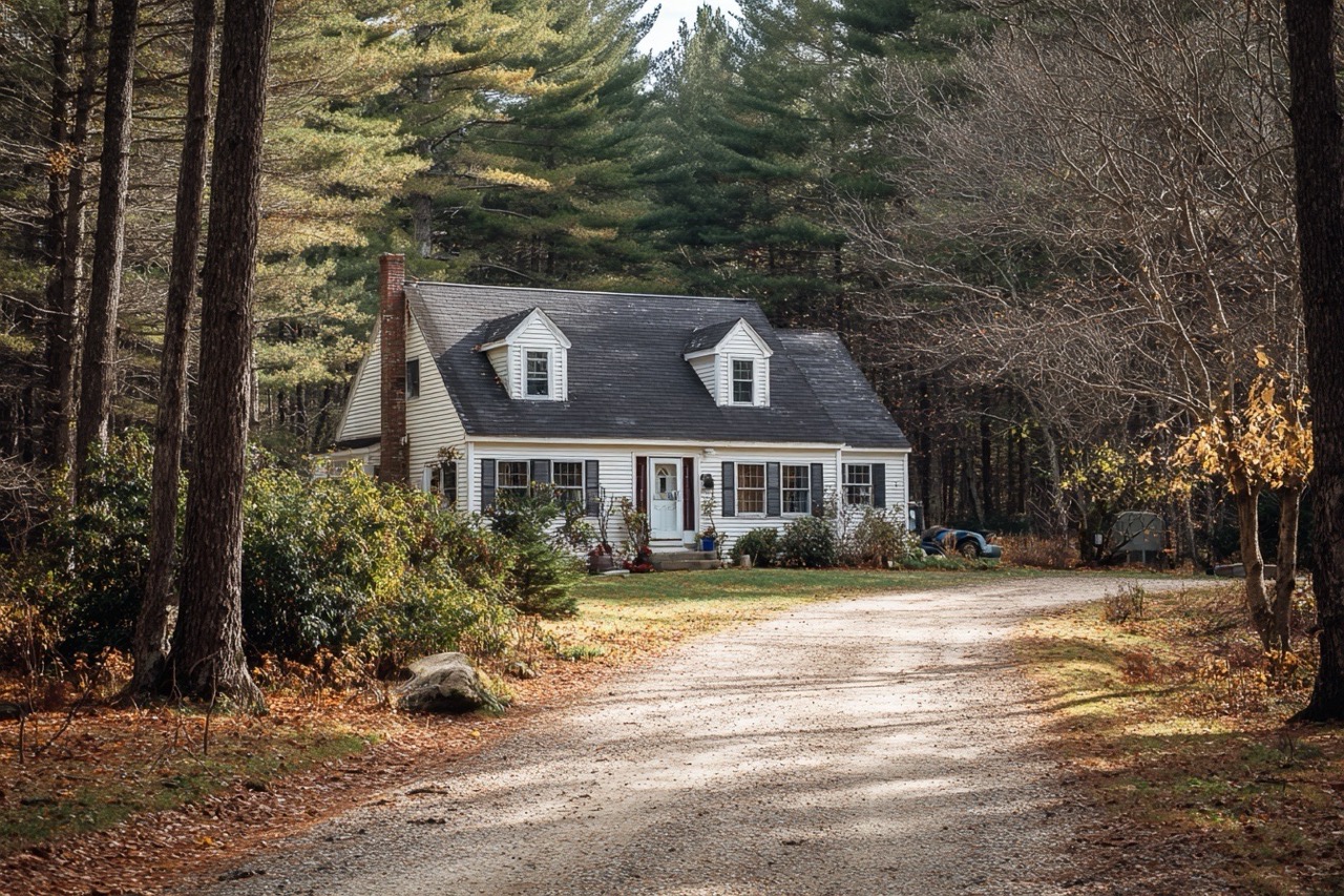 Cape style inherited property in New Hampshire neighborhood