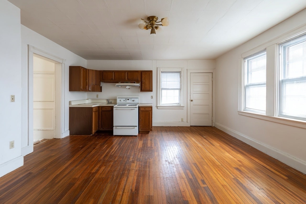 Interior of rental property being prepared for sale in New Hampshire